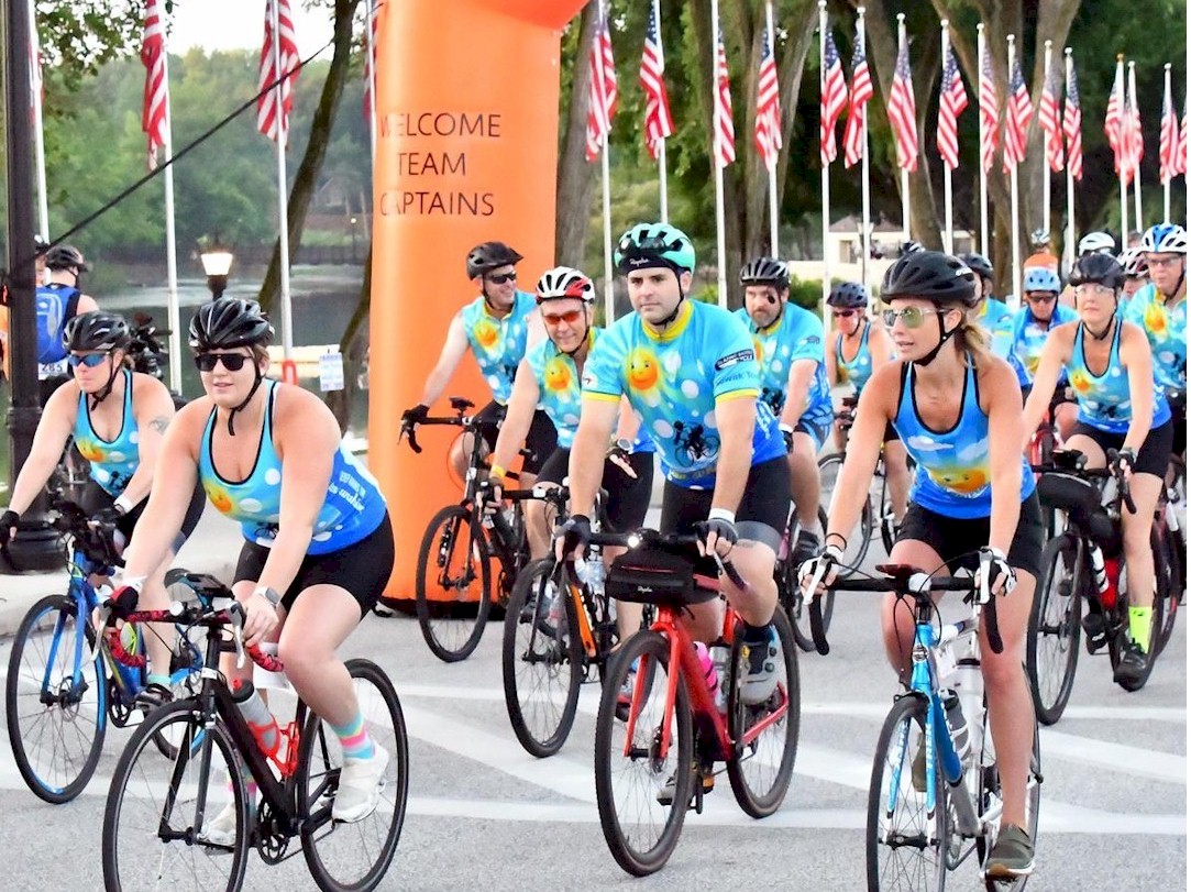 The start of BikeMS 2022